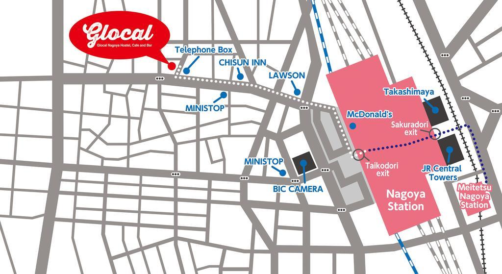 Glocal Nagoya Backpackers Hostel Eksteriør billede
